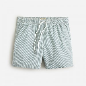 Ropa de Baño J.Crew 6" swim trunk Hombre Turquesa Blancas España | VKGLMD950