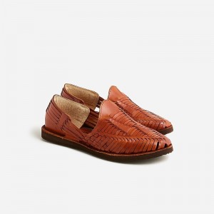 Sandalias J.Crew Chamula™ Cancún huaraches Hombre Rojas Marrones España | MVUQYK409