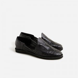 Sandalias J.Crew Chamula™ Cancún huaraches Hombre Negras España | LYSOIP476