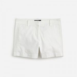 Short J.Crew 4" stretch chino Mujer Blancas España | UAFPDN159