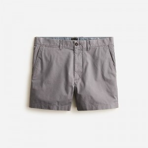 Short J.Crew 5" stretch chino Hombre Gris España | RDUBXF037