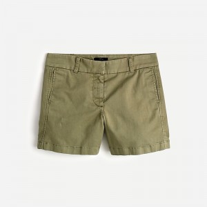 Short J.Crew 5" stretch chino Mujer Verde Oliva España | HAFRTG520