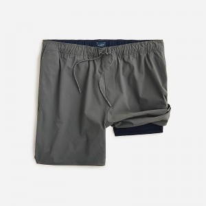 Short J.Crew 6'' lined tech dock Hombre Gris España | SXBRNW413