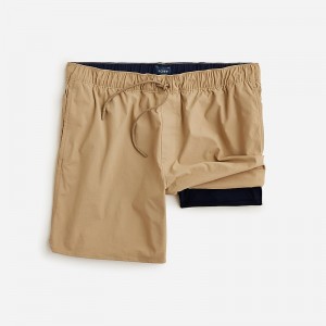 Short J.Crew 6'' lined tech dock Hombre Kaki España | NEAVJP207