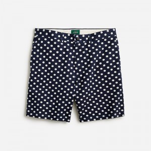 Short J.Crew 9'' relaxed polka-dot Hombre Azul Marino España | KEASLG712