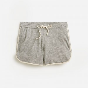 Short J.Crew Featherweight cashmere drawstring Mujer Gris España | KVWJIA903