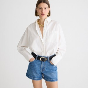 Short J.Crew High-rise denim Hillside wash Mujer Azules España | FCSYAM485