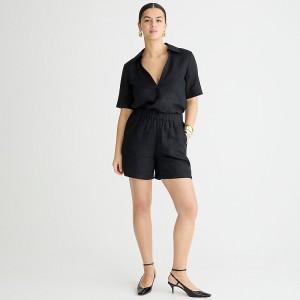 Short J.Crew Long Tropez Mujer Negras España | BQCMSV942