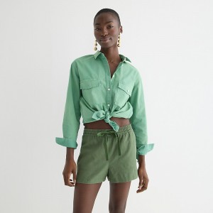 Short J.Crew New seaside Mujer Verde España | NRUVZG561