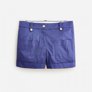 Short J.Crew Patch-pocket suit Mujer Azul Real Azul Marino España | UTMFQR863