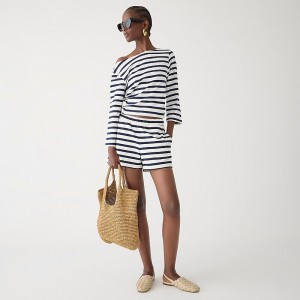 Short J.Crew Pull-on mariner cotton Mujer Azul Marino España | JESURZ952