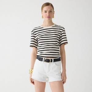 Short J.Crew Relaxed denim Mujer Blancas España | ADLBOS107