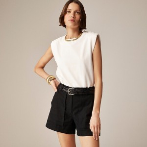 Short J.Crew Seaside cargo Mujer Blancas España | UQDTBX257