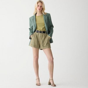 Short J.Crew Seaside cargo Mujer Kaki España | JXKLRM913