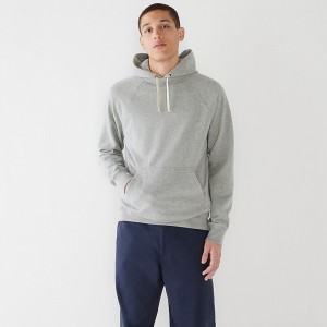 Sudadera con Capucha J.Crew Lightweight french terry Hombre Hthr Chrome España | NUKOQX146