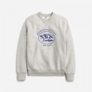 Sudaderas J.Crew Limited-edition Westminster Kennel Club Dog Show X J.Crew graphic heritage 14 oz. Fleece Hombre Gris España | LWUTIQ674