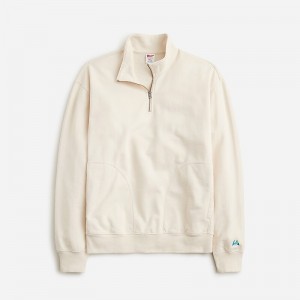 Sudaderas J.Crew Relaxed-fit lightweight french terry quarter-zip Hombre Canvas España | SGXHEA531