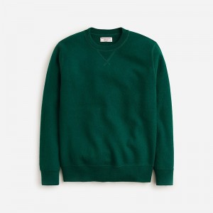Sudaderas J.Crew Wallace & Barnes boiled merino wool crewneck Hombre Verde España | XECGMK658