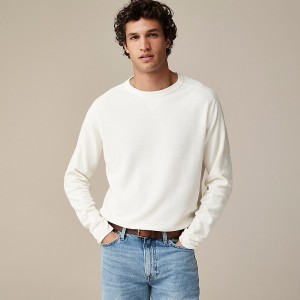 Suéteres J.Crew Beach thermal crewneck Hombre Classic Ivory España | ZLTRIA034