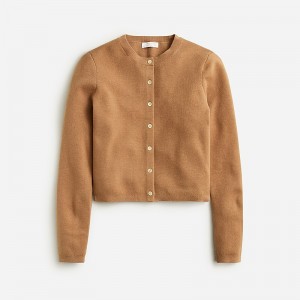 Suéteres J.Crew Cardigan Mujer Camel España | RGTMHI245