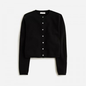 Suéteres J.Crew Cardigan Mujer Negras España | ALVWPF976