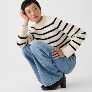 Suéteres J.Crew Cashmere Rollneck™ Mujer Negras España | DZMJUS167