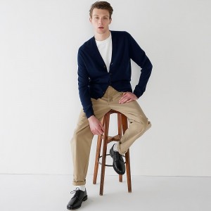 Suéteres J.Crew Cashmere V-neck cardigan Hombre Azul Marino España | LMJBXH536