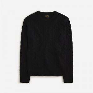 Suéteres J.Crew Cashmere cable-knit Hombre Negras España | PXOVIC497