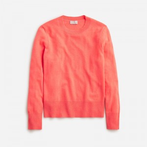 Suéteres J.Crew Cashmere classic-fit crewneck Mujer Fresh Guava España | AGVQSU756