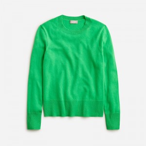 Suéteres J.Crew Cashmere classic-fit crewneck Mujer Vintage Lime España | OSAJKQ601