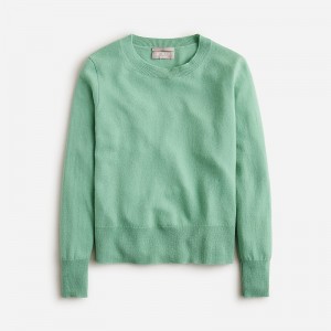 Suéteres J.Crew Cashmere classic-fit crewneck Mujer Verde España | SEAFIT082