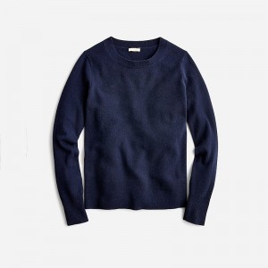 Suéteres J.Crew Cashmere classic-fit crewneck Mujer Azul Marino España | NZXGJM321