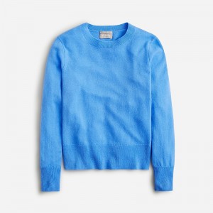 Suéteres J.Crew Cashmere classic-fit crewneck Mujer Mountain Bluebird España | BZIANX760