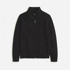 Suéteres J.Crew Cashmere full-zip Hombre Negras España | CAMFGD351