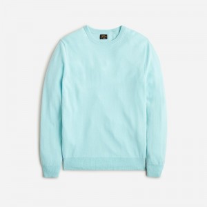 Suéteres J.Crew Cashmere jacquard crewneck Hombre Verde Menta España | XWKBZJ986