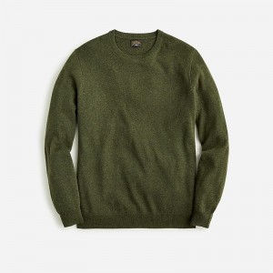 Suéteres J.Crew Cashmere jacquard crewneck Hombre Hthr Elm España | FNSEYJ924