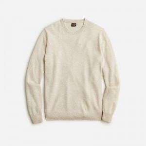 Suéteres J.Crew Cashmere jacquard crewneck Hombre Hthr Birch España | VQOLBX289