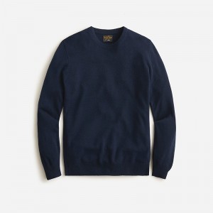 Suéteres J.Crew Cashmere jacquard crewneck Hombre Azul Marino España | SOAVHP369