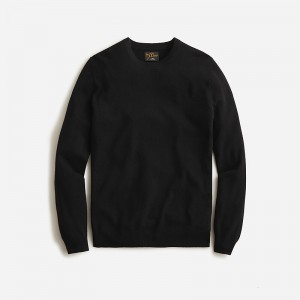 Suéteres J.Crew Cashmere jacquard crewneck Hombre Negras España | DFSNQW450