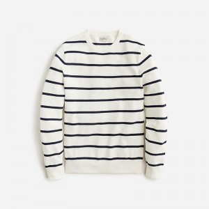 Suéteres J.Crew Cotton piqué-stitch crewneck Hombre Azul Marino España | IBUOCM567