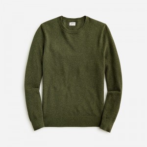 Suéteres J.Crew Cotton piqué-stitch crewneck Hombre Heather Moss España | UITPZE316