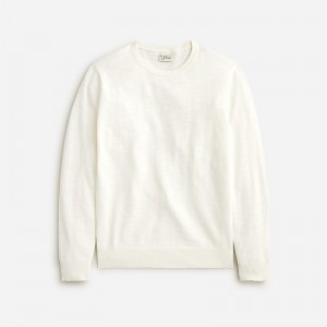 Suéteres J.Crew Cotton-blend crewneck Hombre Sea Salt España | QSODAE985