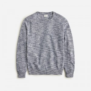 Suéteres J.Crew Cotton-blend crewneck Hombre Azul Marino España | LJSRIB752