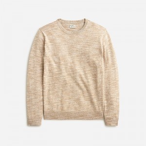 Suéteres J.Crew Cotton-blend crewneck Hombre Burnished Wheat España | RFJOWS725