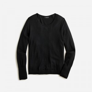 Suéteres J.Crew Halle crewneck Mujer Negras España | MEXVOF698
