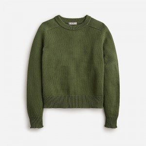 Suéteres J.Crew Relaxed pullover Mujer Verde España | MRDWEO249