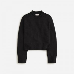 Suéteres J.Crew Rollneck™ Mujer Negras España | BUAJES423