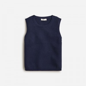 Suéteres J.Crew Sweater shell Mujer Azul Marino España | UHEQWA830