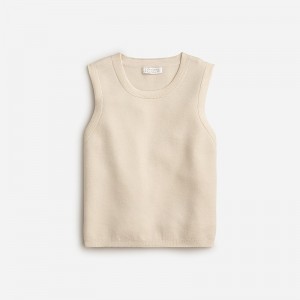 Suéteres J.Crew Sweater shell Mujer Natural España | POHYQF706
