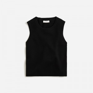 Suéteres J.Crew Sweater shell Mujer Negras España | ISLUBA654